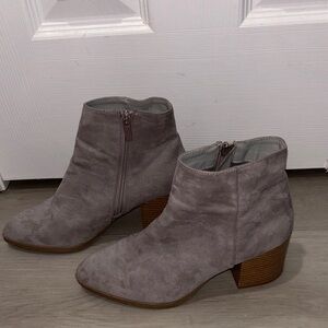 Charlotte Russe Taupe Ankle Booties